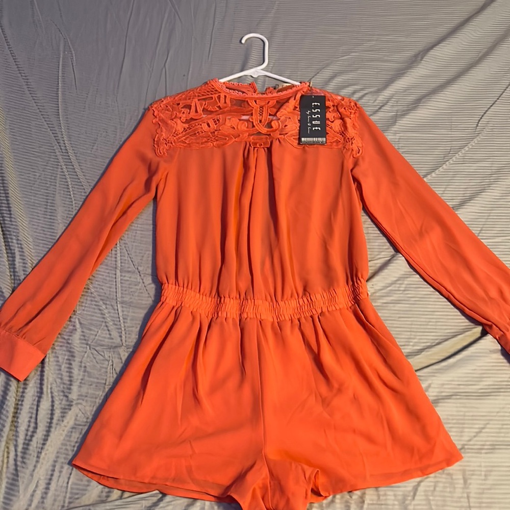 Essue Clothing Sheer Short Romper